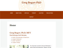 Tablet Screenshot of gregbogart.net